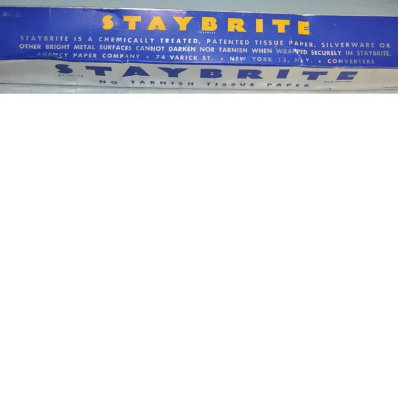 vintage 1949 no tarnish tissue paper for silver unused agency paper co staybrite - Picture 2 of 6